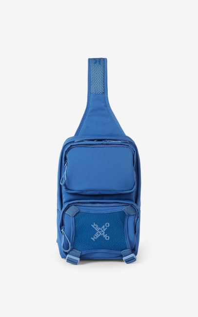 Kenzo Men Kenzo Sport Backpack With Strap Cobalt